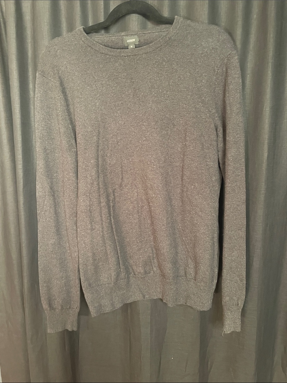 J. Crew Men’s Crewneck Sweater in Charcoal Gray